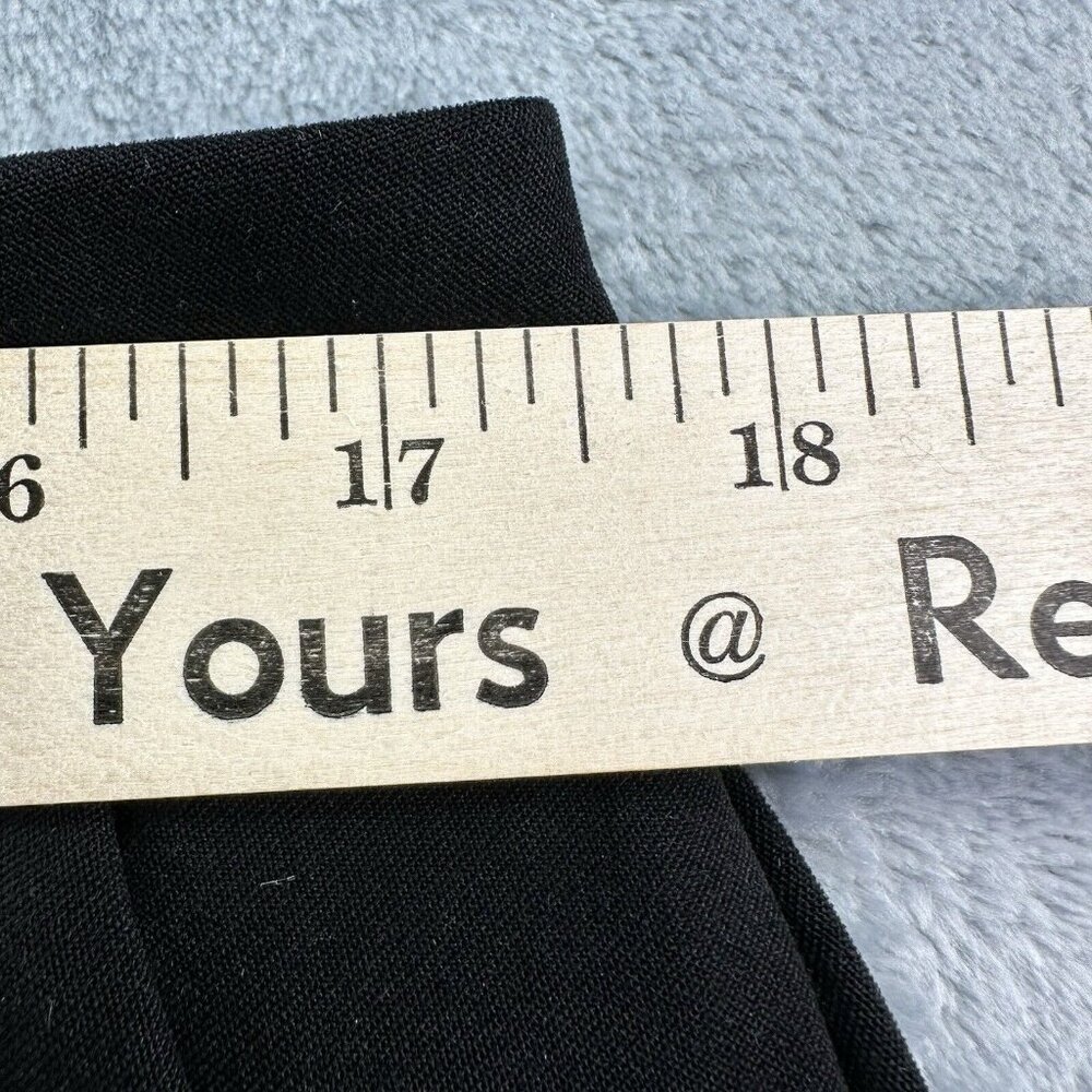 Coldwater Creek Bootcut Trouser Size 14 Black Flat Front, Side Pockets Tab Front - Picture 3 of 12